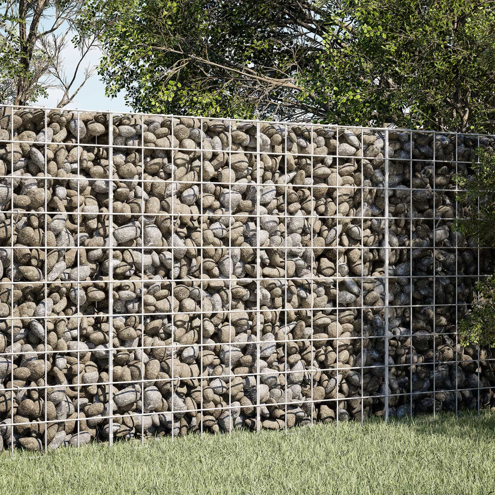 VidaXL Gabions ar 5 mm stiepli