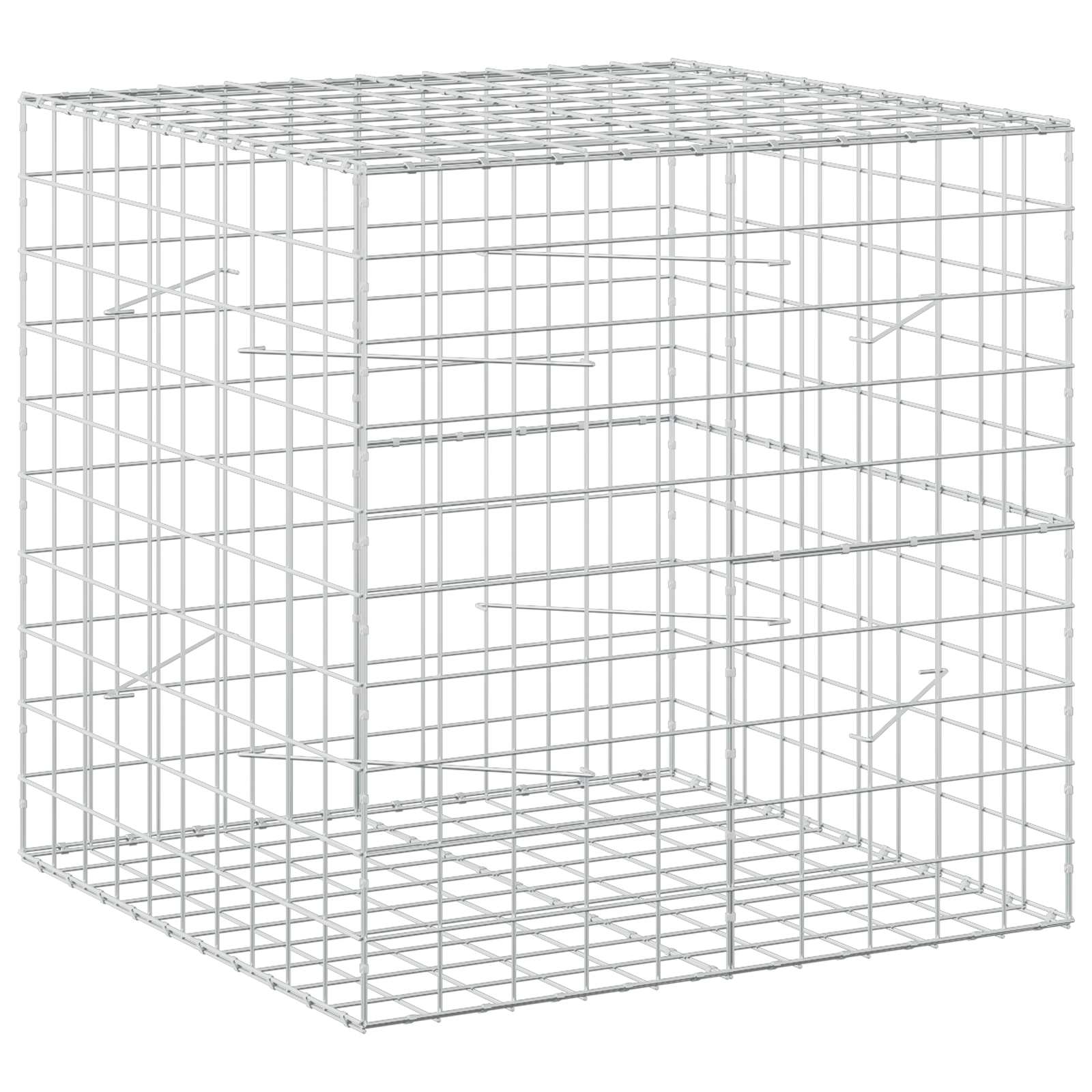 Gabion z žico 5 mm in mrežo 10x10 cm 100x100x100 cm