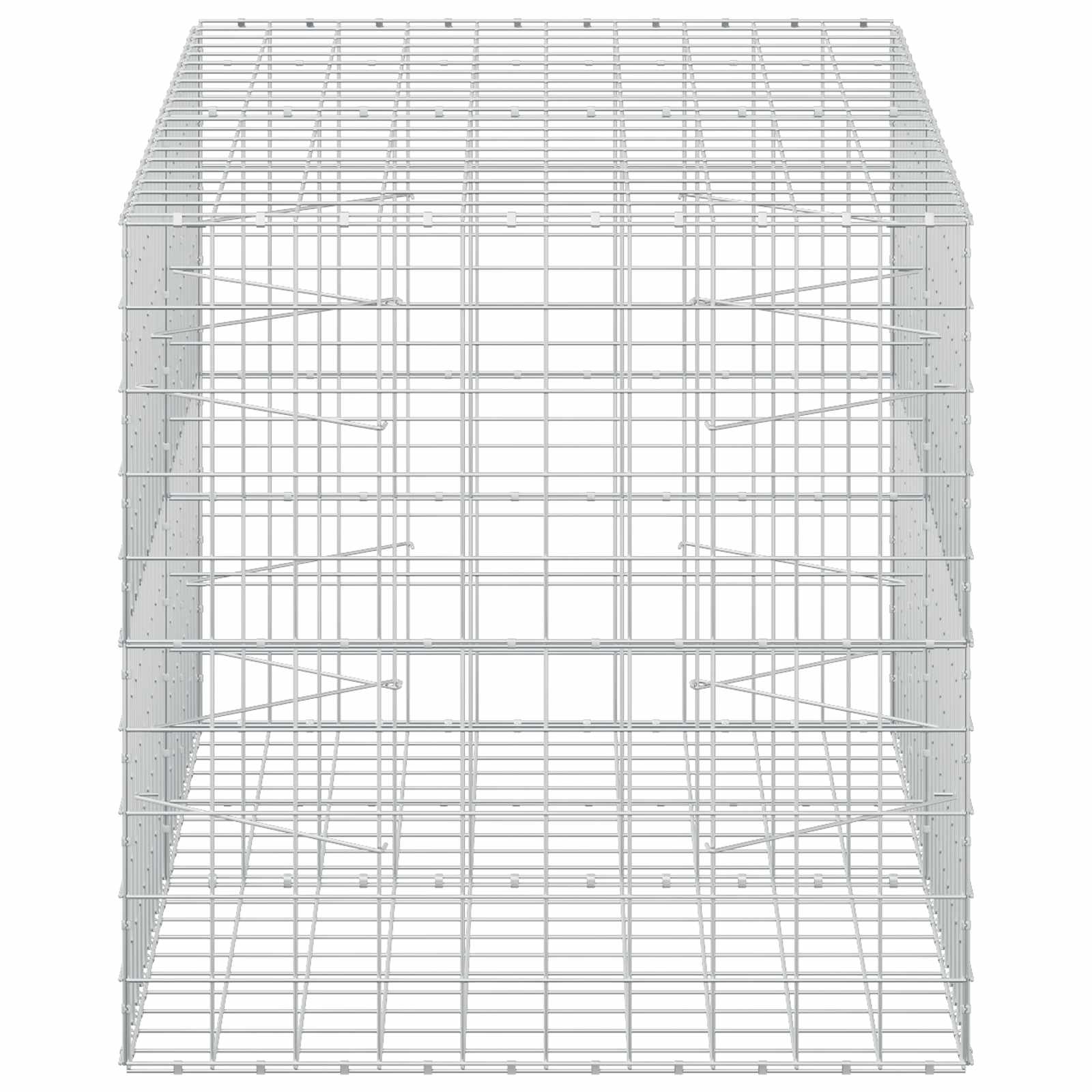 Gabion z žico 5 mm in mrežo 10x10 cm 200x100x100 cm