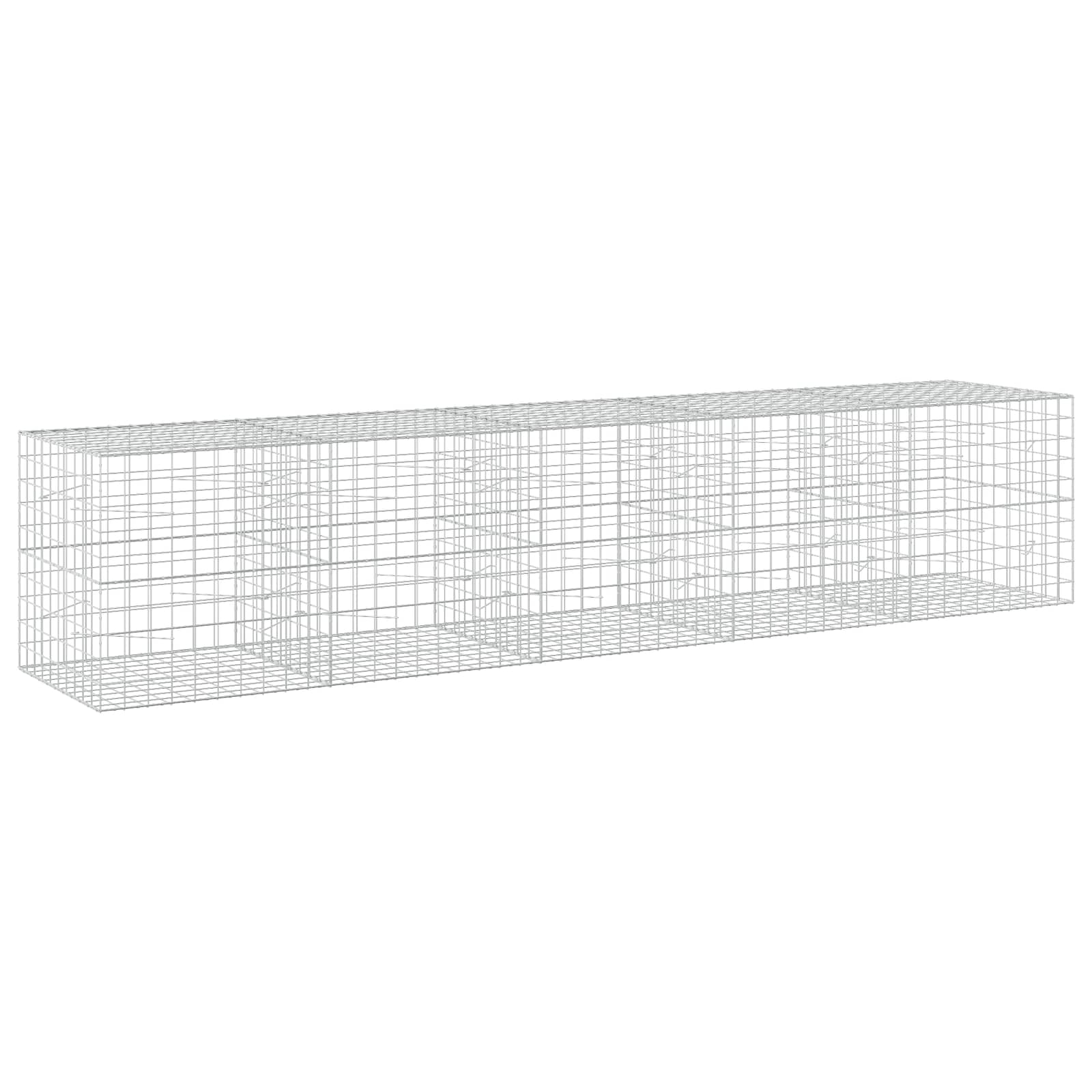 Gabion z žico 5 mm in mrežo 10x10 cm 500x100x100 cm
