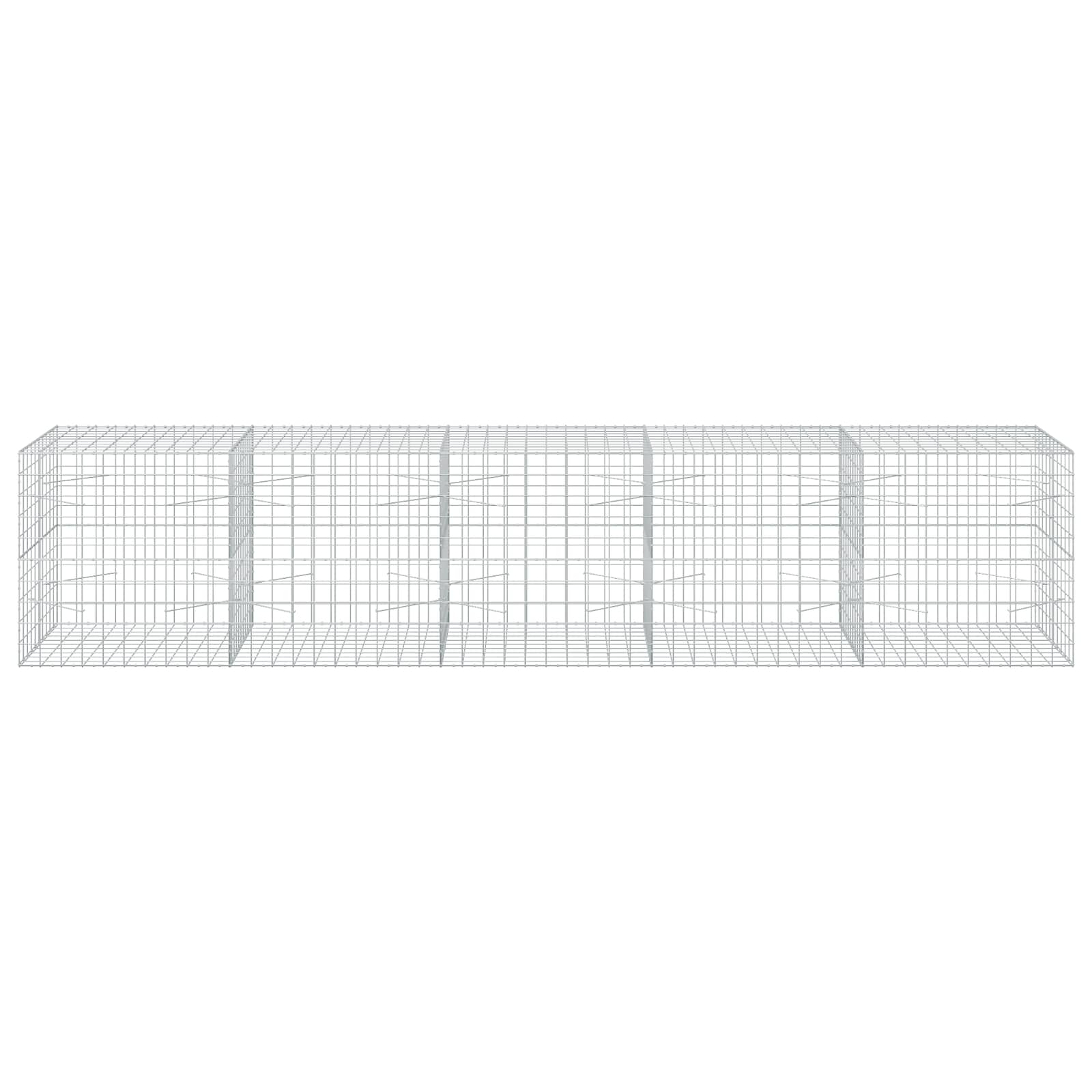 Gabion z žico 5 mm in mrežo 10x10 cm 500x100x100 cm