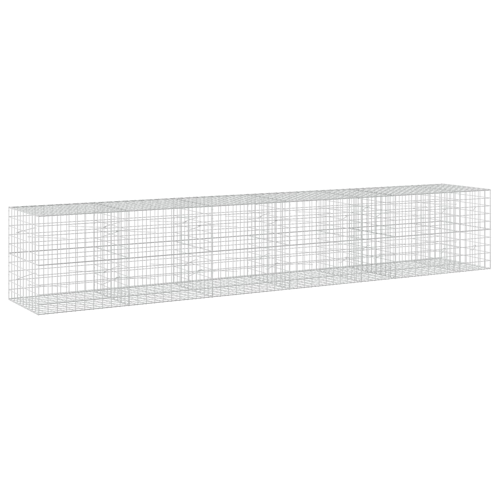 vidaXL Gabion s drátem 5 mm a síťkou 10x10 cm 550x100x100 cm