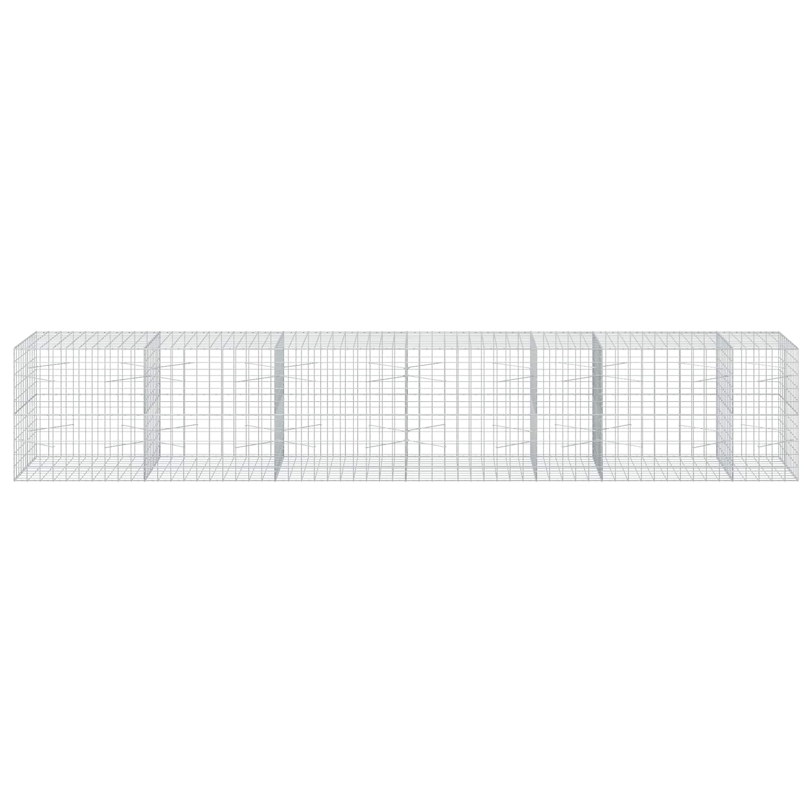 Gabion z žico 5 mm in mrežo 10x10 cm 550x100x100 cm