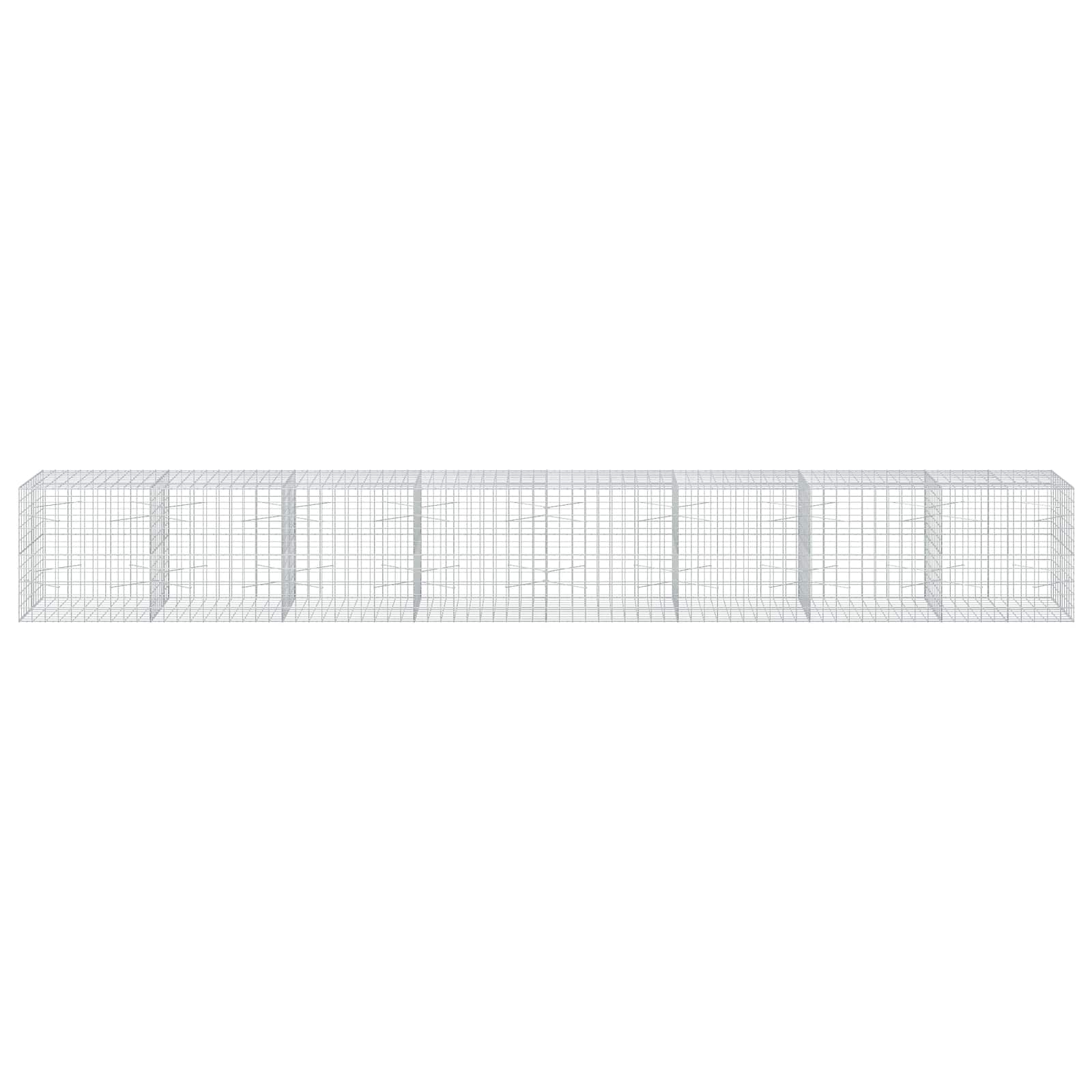 Gabion z žico 5 mm in mrežo 10x10 cm 800x100x100 cm