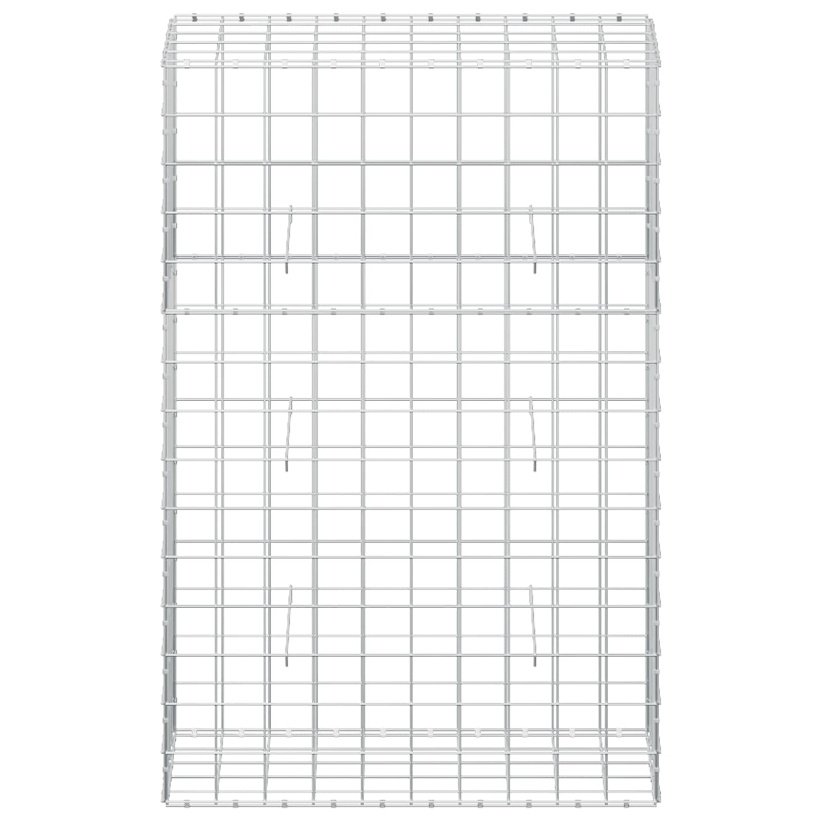 Gabion z žico 5 mm in mrežo 10x10 cm 50x100x150 cm
