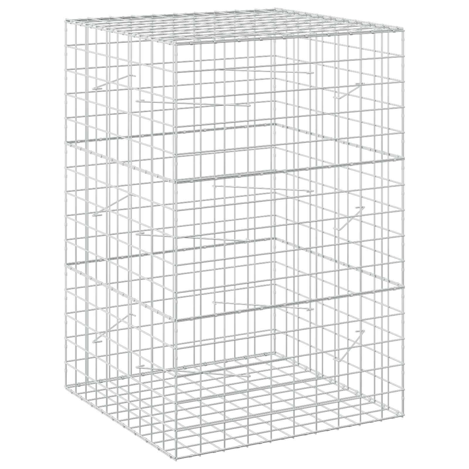 Gabion z žico 5 mm in mrežo 10x10 cm 100x100x150 cm