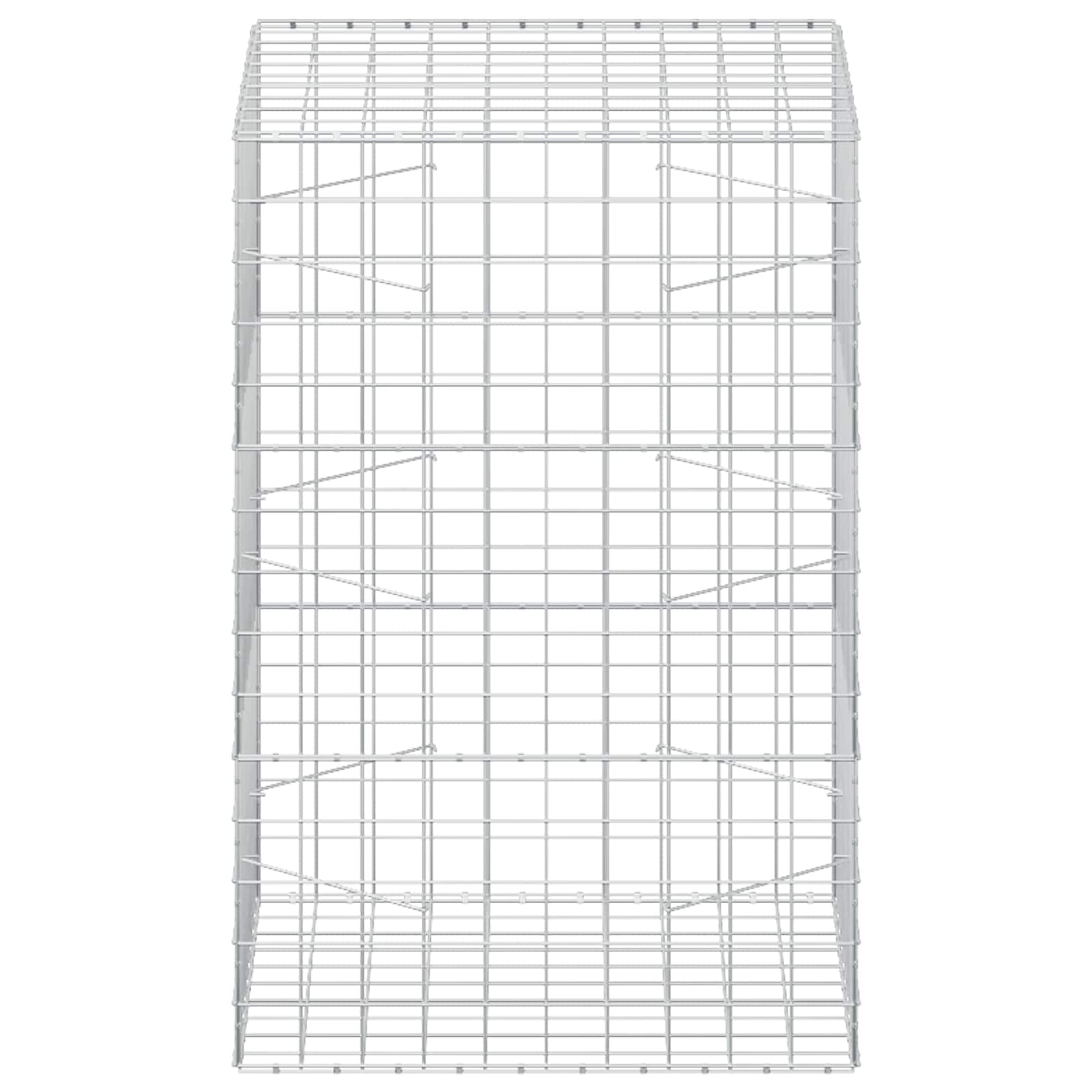 Gabion z žico 5 mm in mrežo 10x10 cm 100x100x150 cm