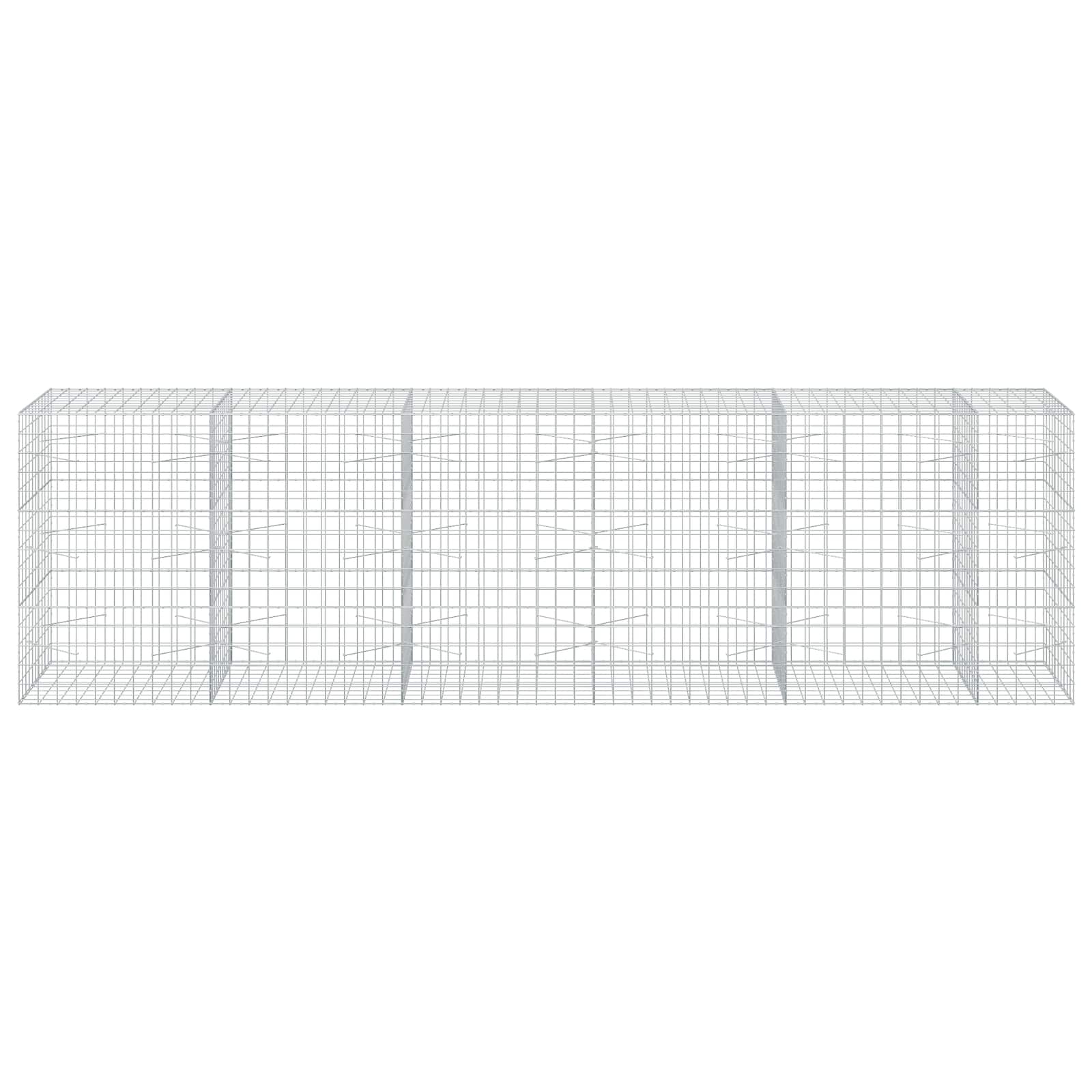 Gabion z žico 5 mm in mrežo 10x10 cm 550x100x150 cm