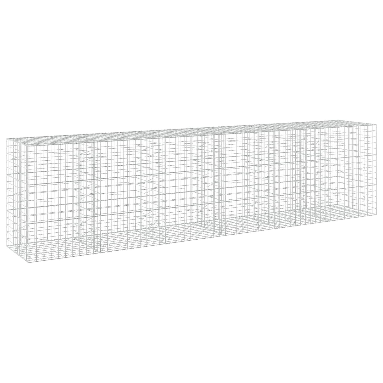 Gabion z žico 5 mm in mrežo 10x10 cm 600x100x150 cm