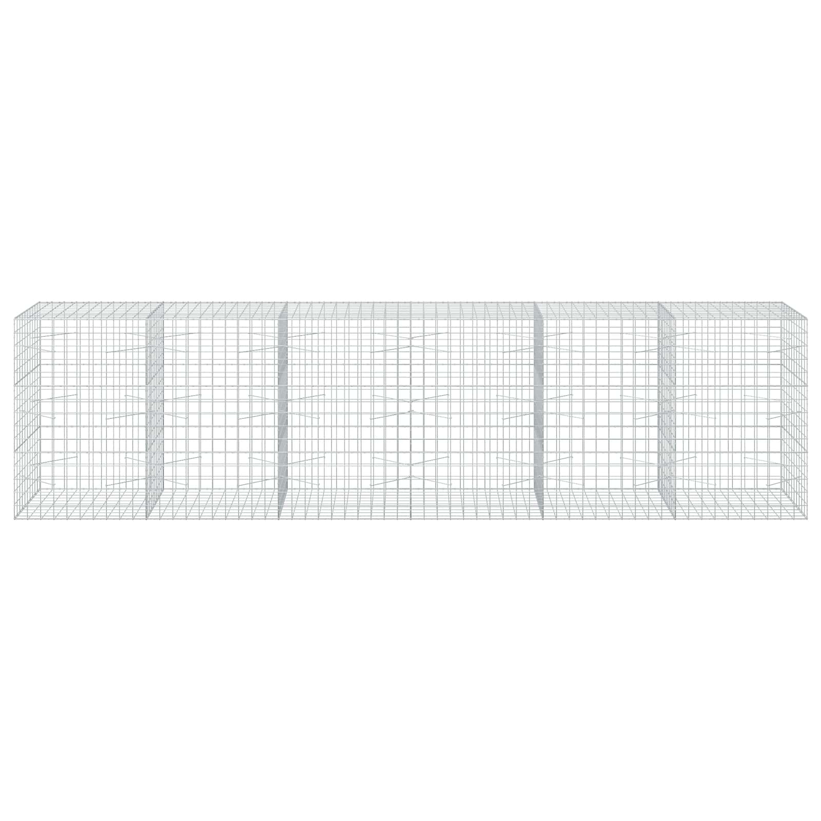 Gabion z žico 5 mm in mrežo 10x10 cm 600x100x150 cm