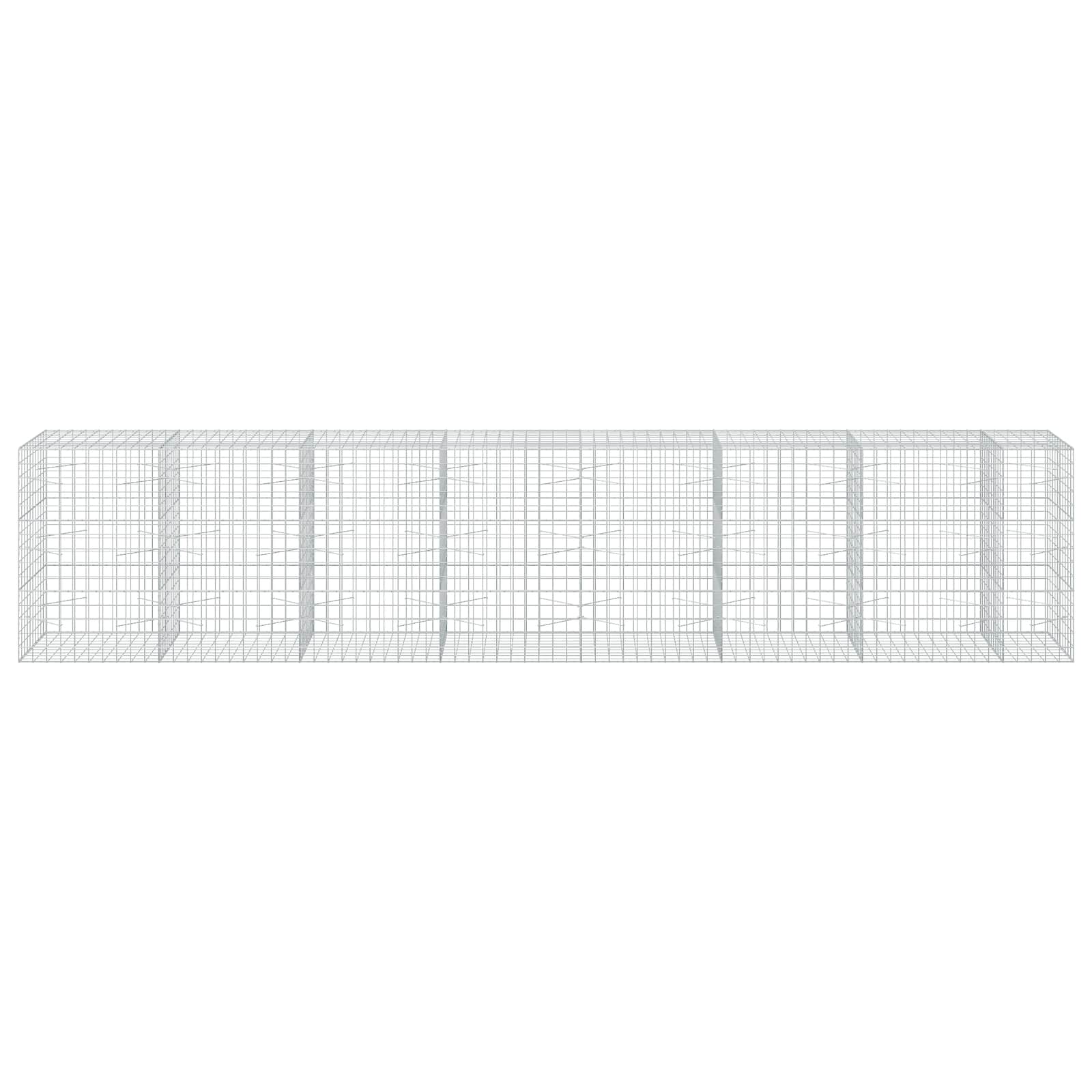 Gabion z žico 5 mm in mrežo 10x10 cm 750x100x150 cm