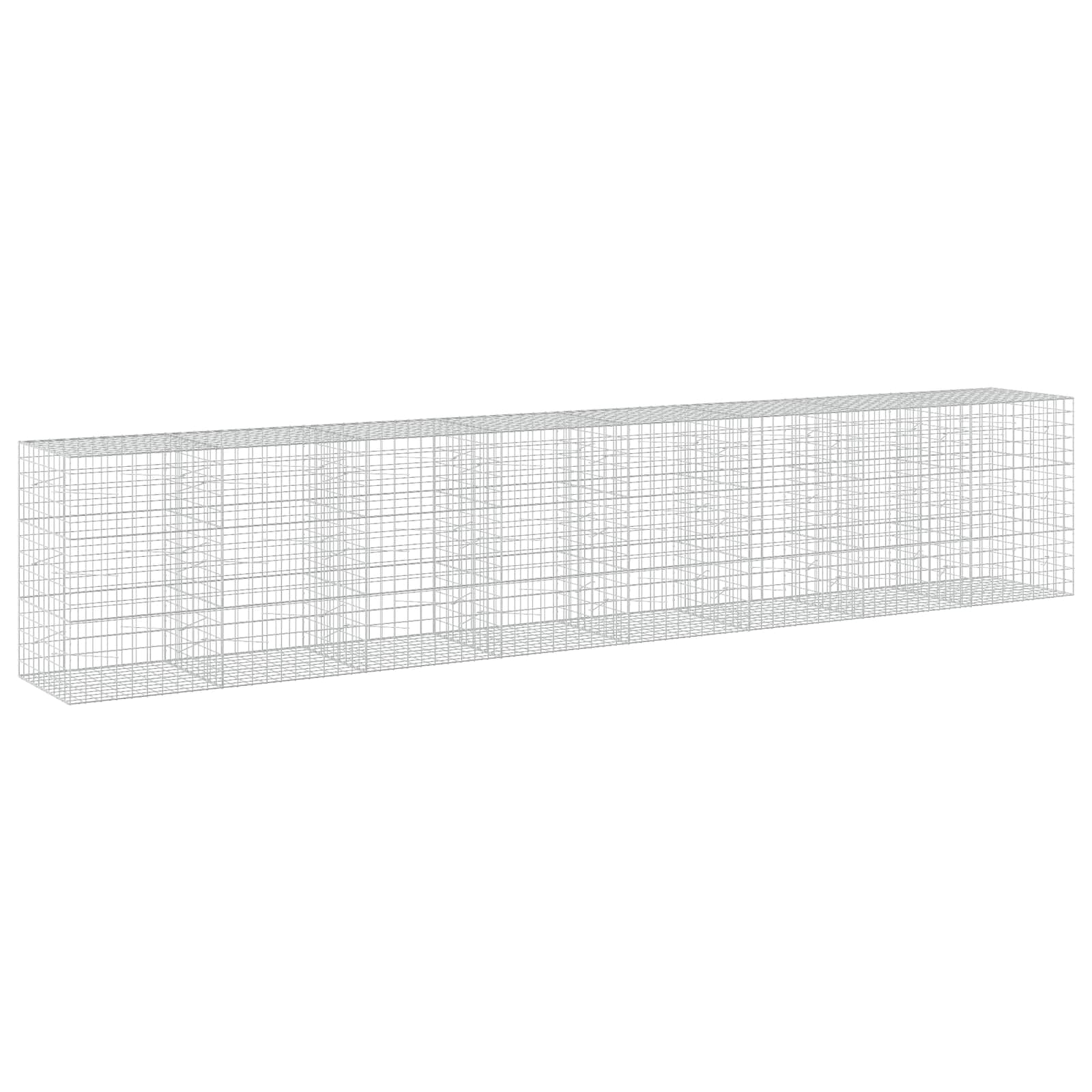 vidaXL Gabion cu Fir de 5 mm și Plasă de 10x10 cm 800x100x150 cm