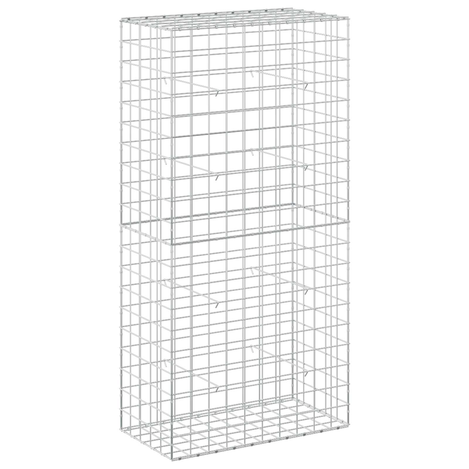 Gabion z žico 5 mm in mrežo 10x10 cm 50x100x200 cm