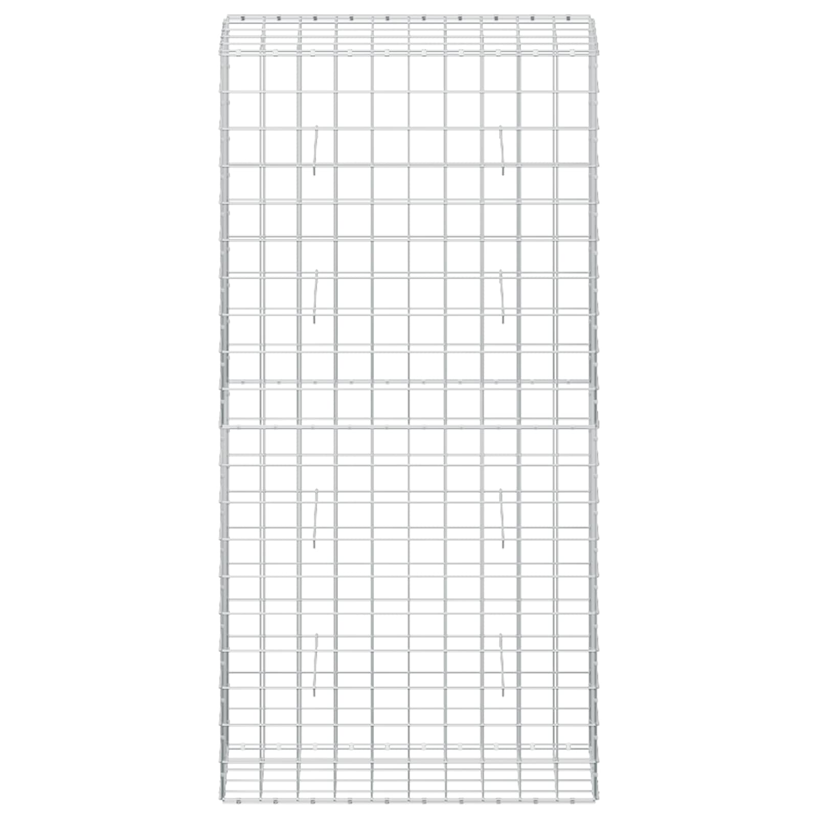 Gabion z žico 5 mm in mrežo 10x10 cm 50x100x200 cm