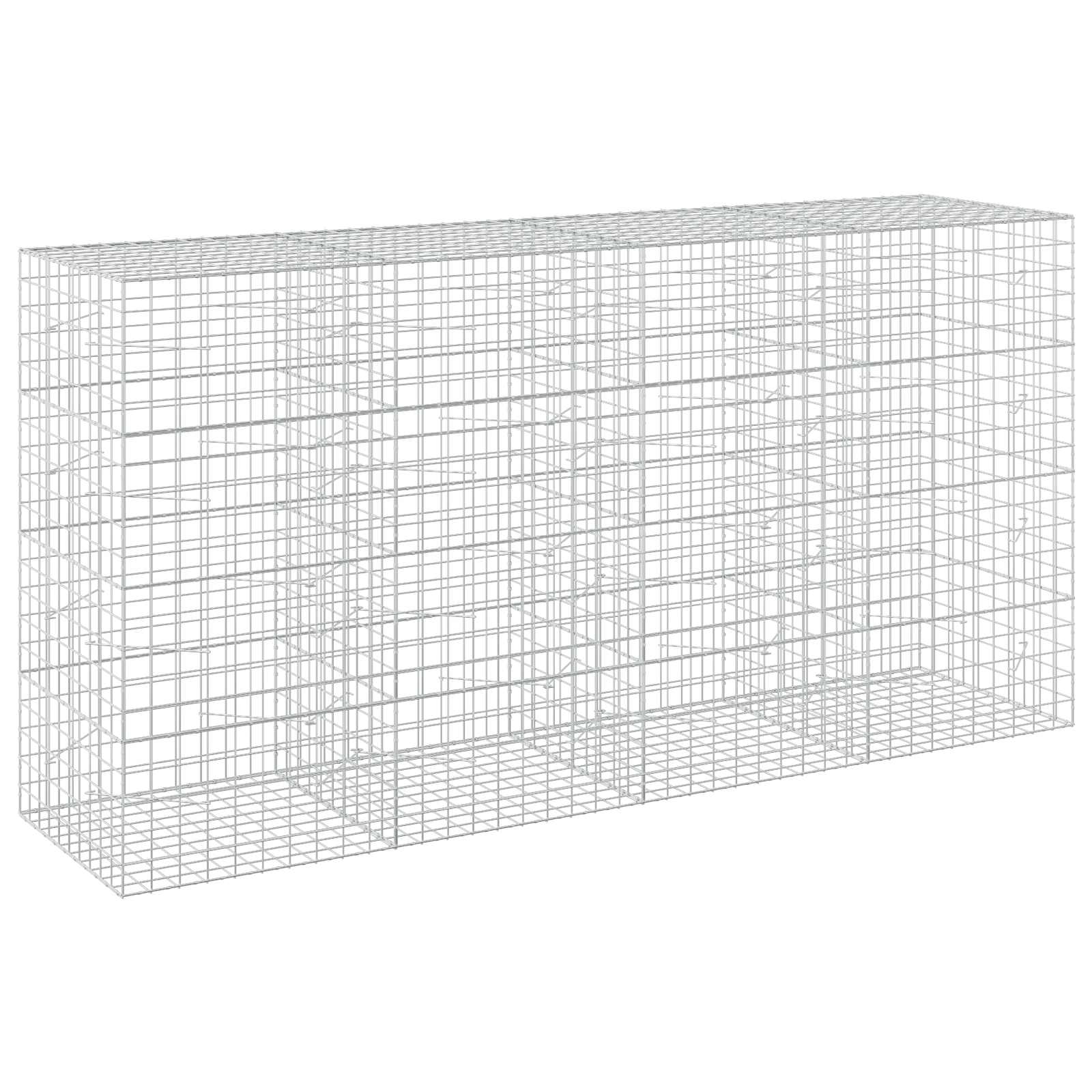 vidaXL Gabion s drátem 5 mm a síťkou 10x10 cm 400x100x200 cm