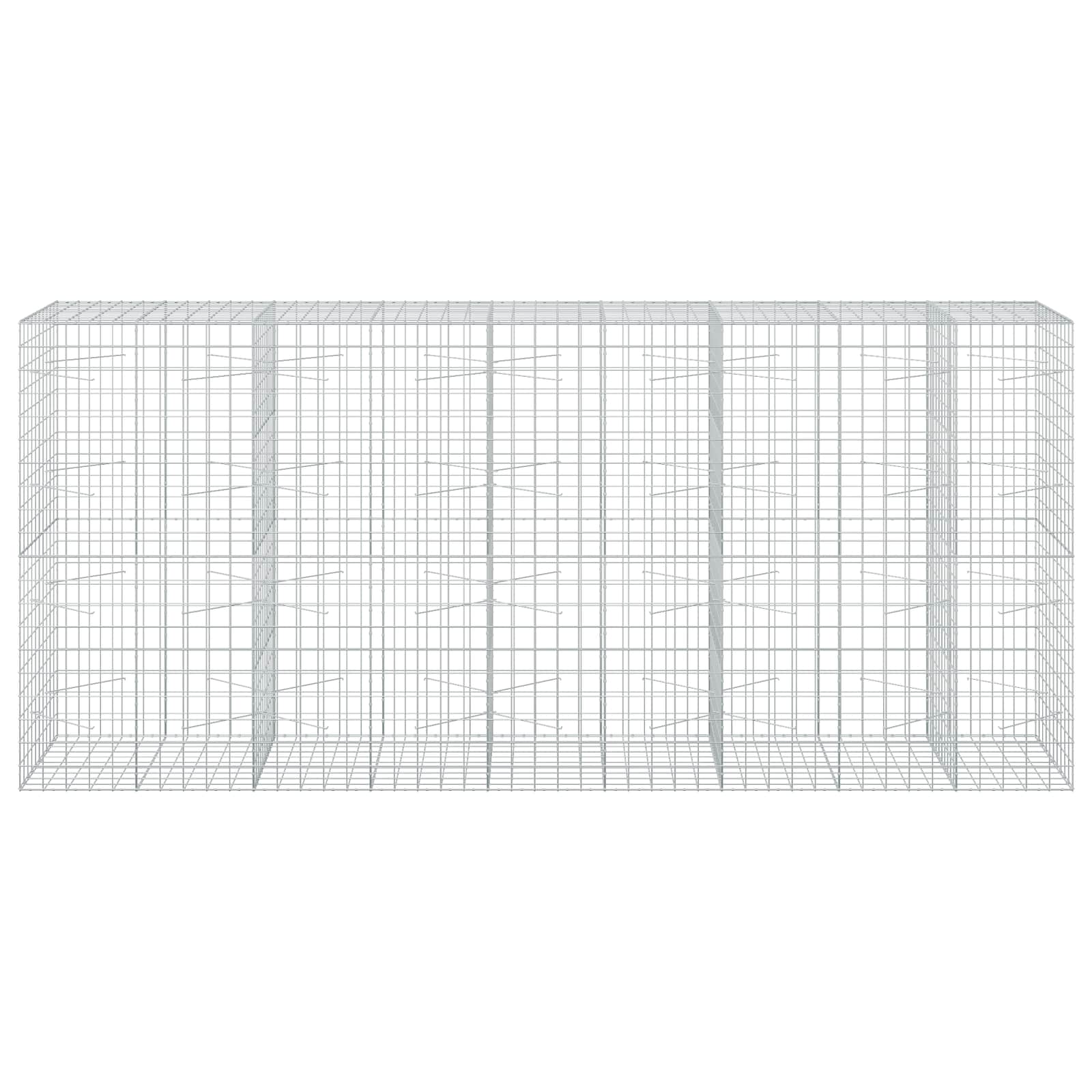 Gabion z žico 5 mm in mrežo 10x10 cm 450x100x200 cm