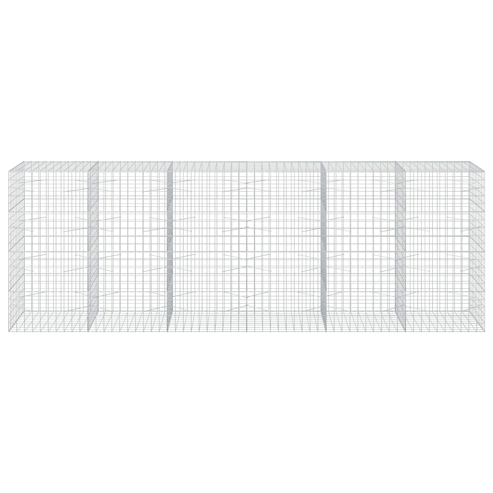 Gabion z žico 5 mm in mrežo 10x10 cm 600x100x200 cm