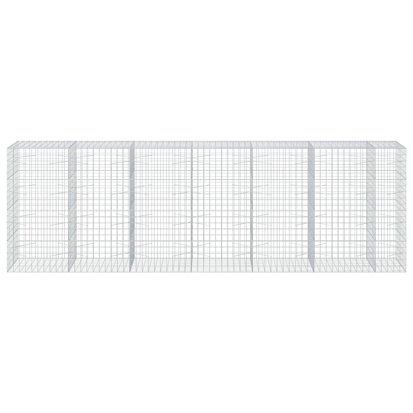 Gabion z žico 5 mm in mrežo 10x10 cm 650x100x200 cm