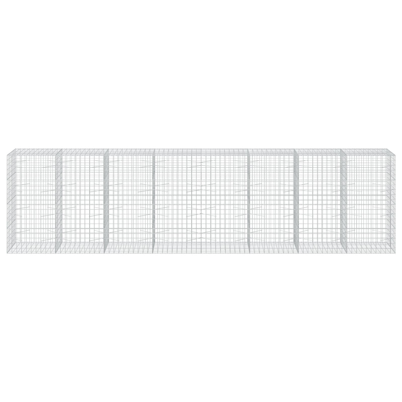 Gabion z žico 5 mm in mrežo 10x10 cm 800x100x200 cm