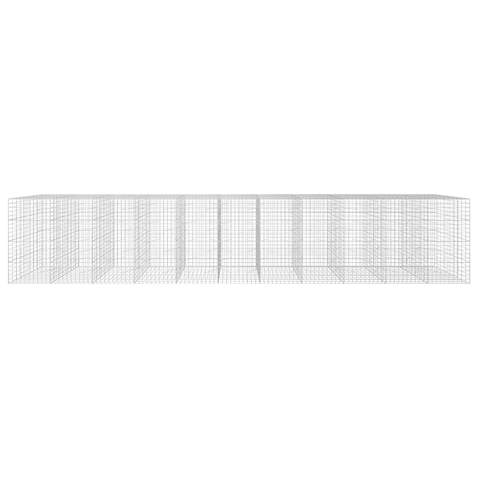 Gabion z žico 5 mm in mrežo 10x10 cm 1100x100x200 cm