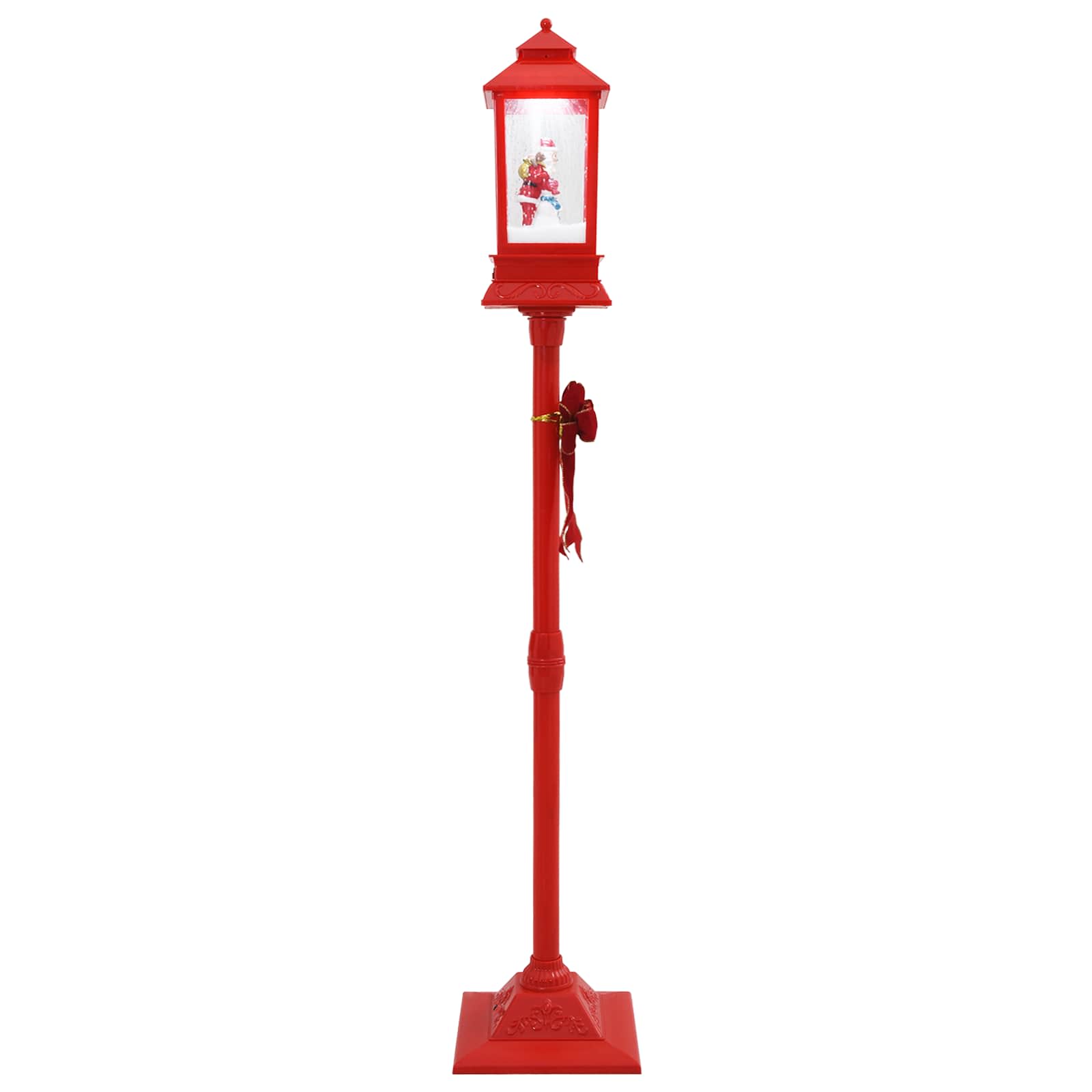 vidaXL Weihnachtslaterne ESPOO Kaltweiß 26,5 x 26,5 x 150 cm – Bild 5