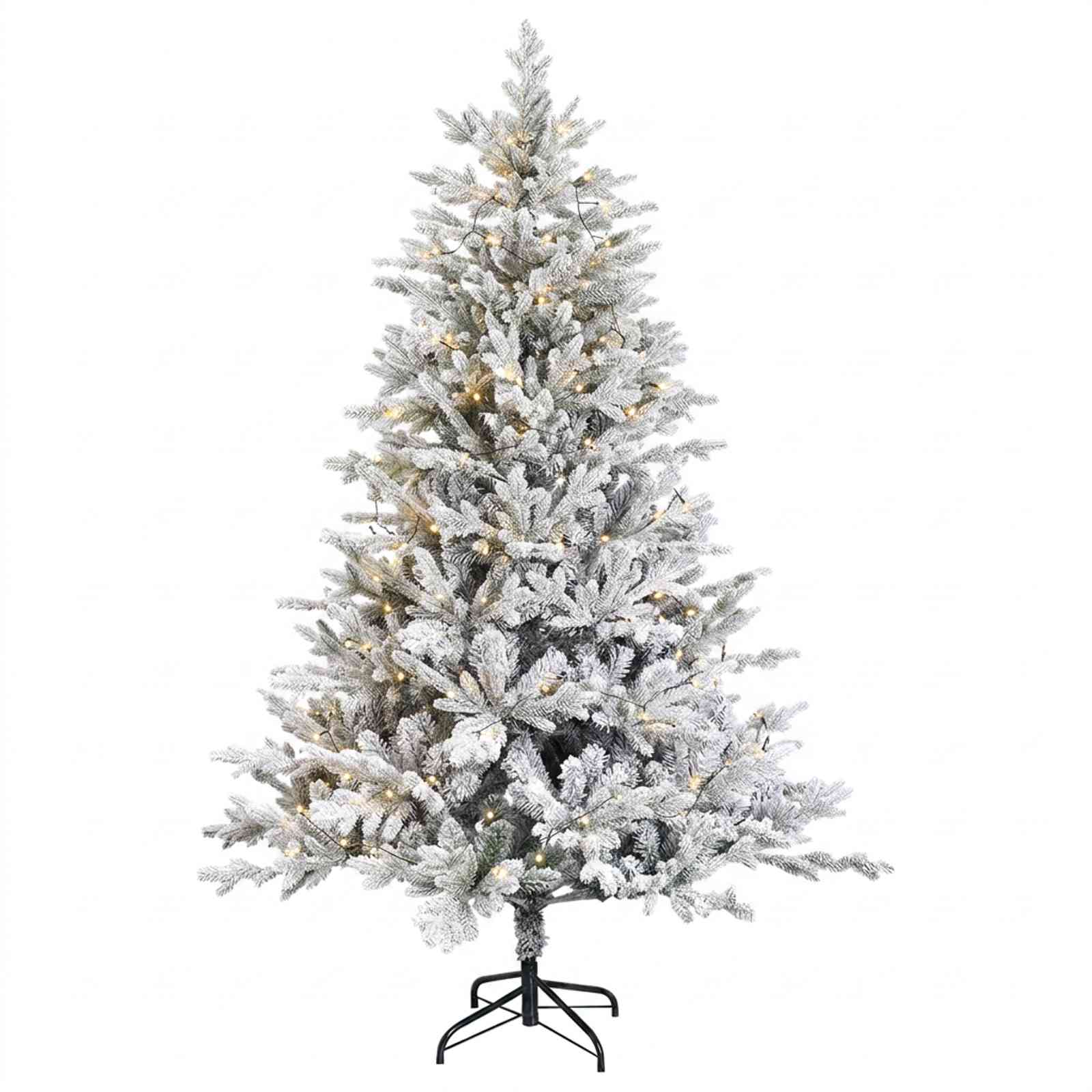 Umetno Zložljivo Božično Drevo 150 cm 150 LED Toplo bela
