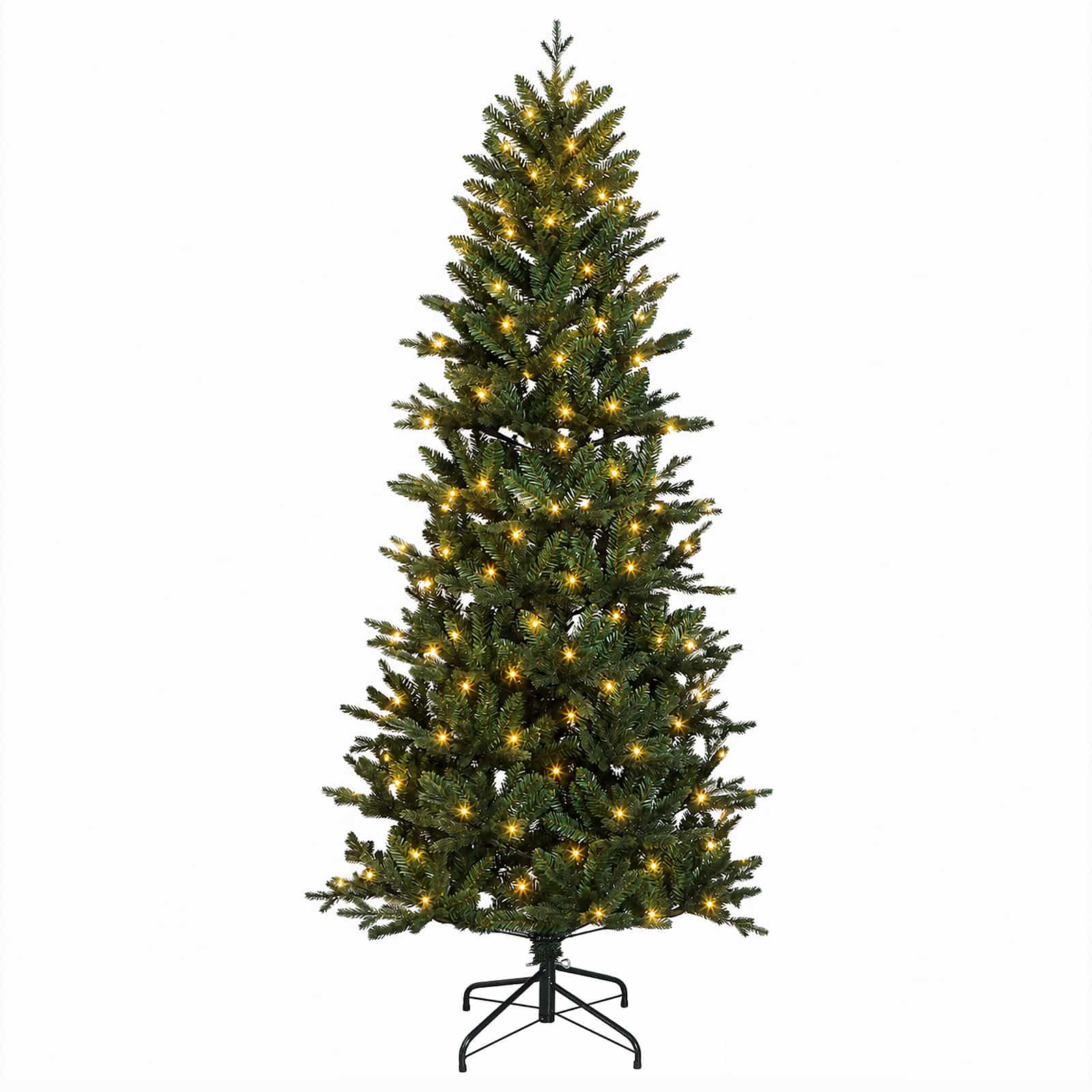Umetno Zložljivo Božično Drevo 120 cm 150 LED Toplo bela