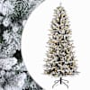 vidaXL Kunstlik kokkupandav j&otilde;ulupuu 150 cm 150 LED-i Soe valge