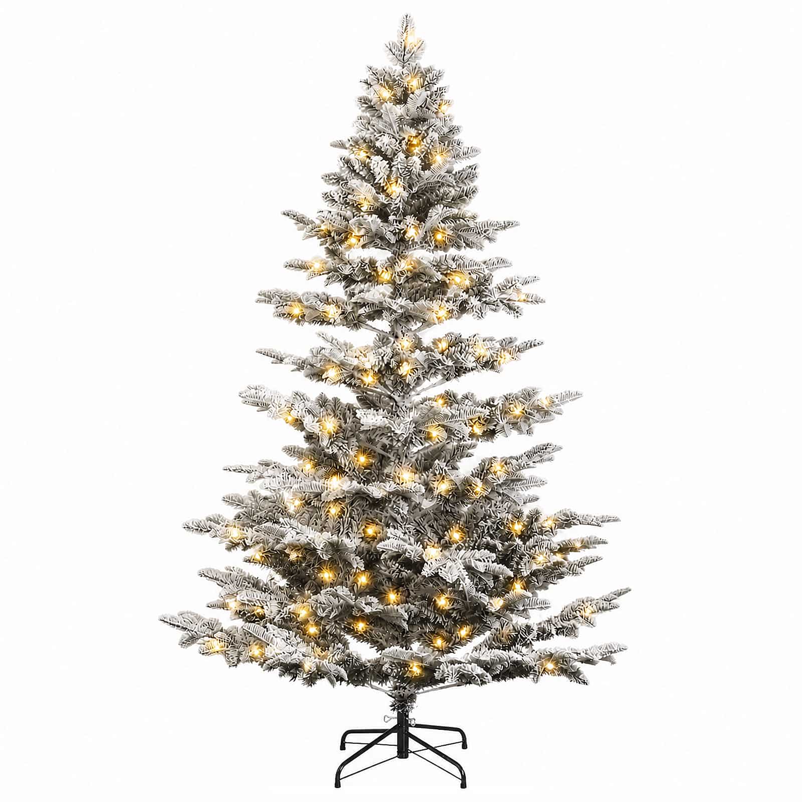 Umetno Zložljivo Božično Drevo 150 cm 150 LED Toplo bela