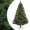 vidaXL Kunstlik kokkupandav j&otilde;ulupuu 120 cm 150 LED-i Soe valge