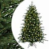 vidaXL Kunstlik kokkupandav j&otilde;ulupuu 150 cm 150 LED-i Soe valge