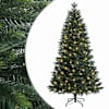 vidaXL Kunstlik kokkupandav j&otilde;ulupuu 120 cm 150 LED-i Soe valge
