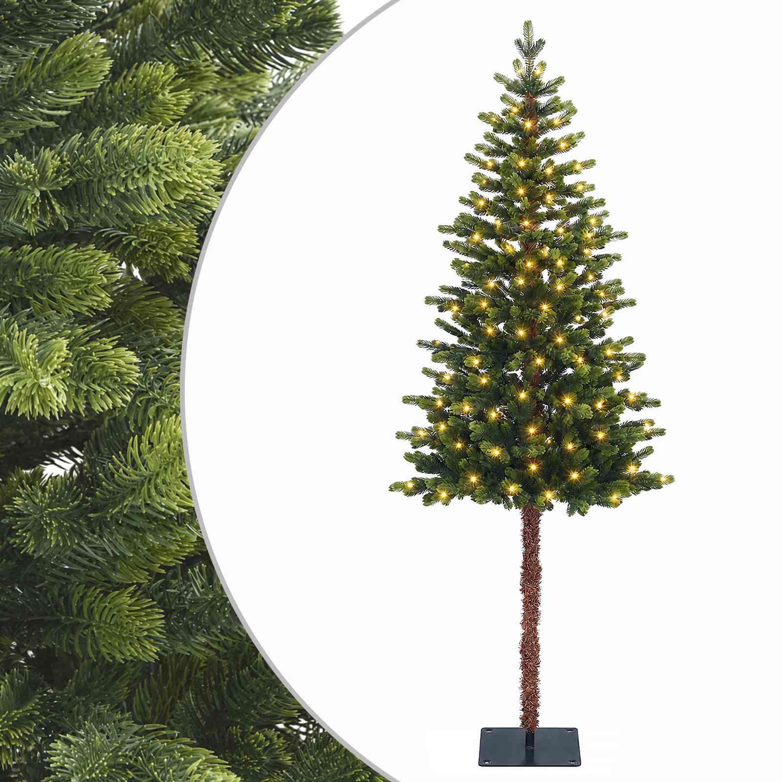 Umetno Zložljivo Božično Drevo 150 cm 150 LED Toplo bela
