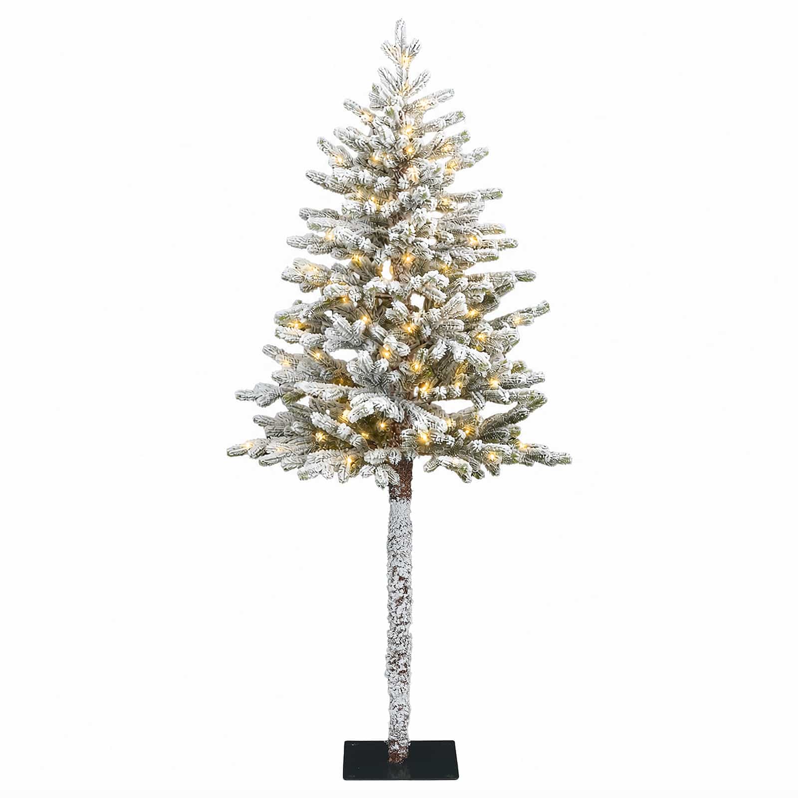 Umetno Zložljivo Božično Drevo 120 cm 150 LED Toplo bela