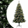 vidaXL Kunstlik kokkupandav j&otilde;ulupuu 150 cm 150 LED-i Soe valge