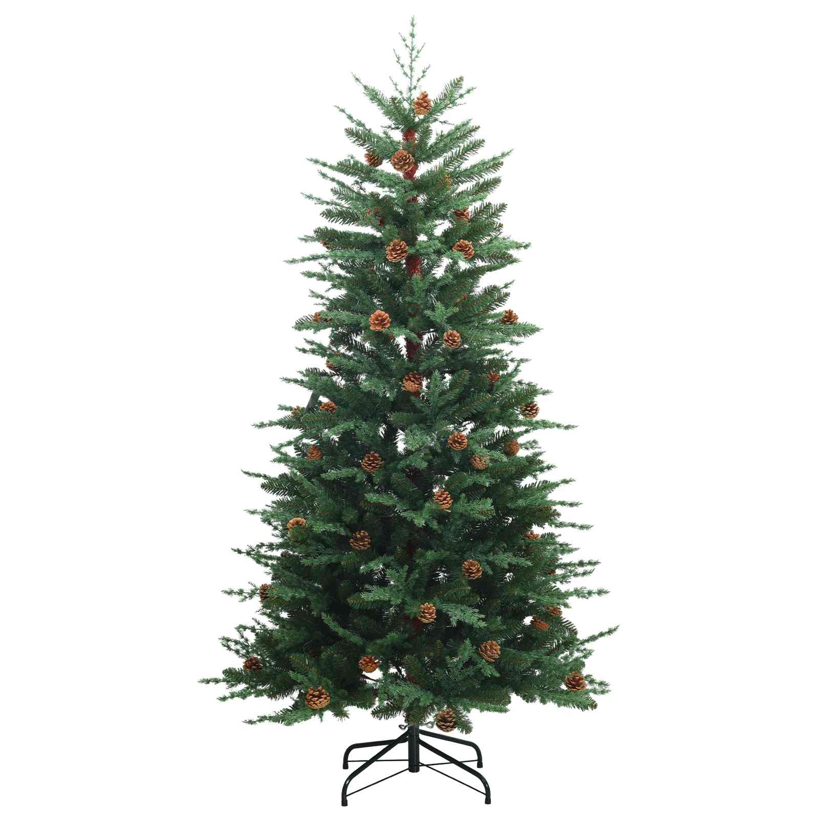 Umetno Zložljivo Božično Drevo 150 cm 150 LED Toplo bela