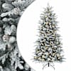 vidaXL Kunstlik kokkupandav j&otilde;ulupuu 120 cm 150 LED-i Soe valge