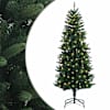 vidaXL Kunstlik kokkupandav j&otilde;ulupuu 120 cm 150 LED-i Soe valge