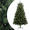 vidaXL Kunstlik kokkupandav j&otilde;ulupuu 150 cm 150 LED-i Soe valge