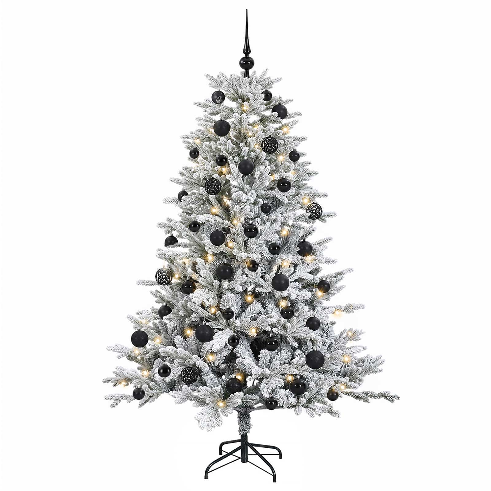 Umetna božična jelka z bučko 120 cm 150 LED Toplo bela