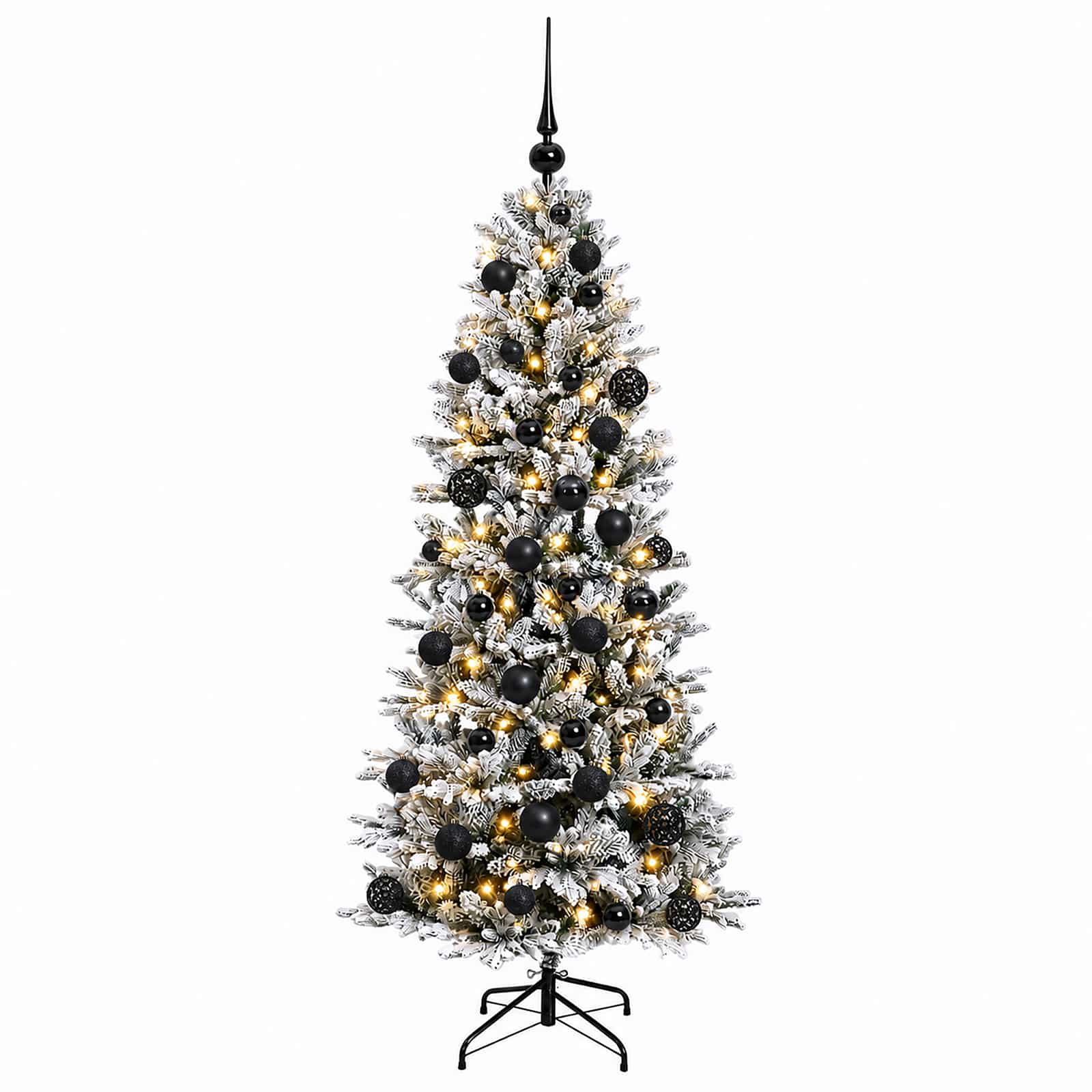 Umetna božična jelka z bučko 120 cm 150 LED Toplo bela