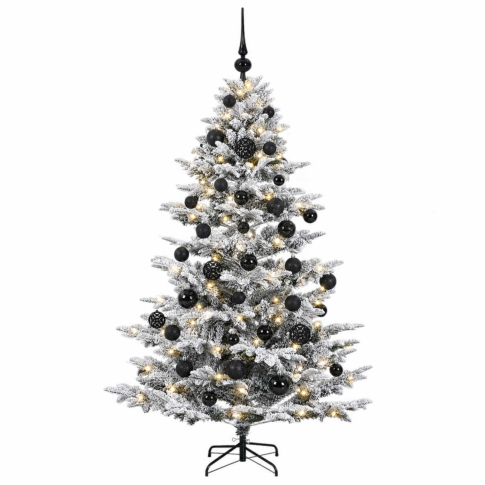 Umetna božična jelka z bučko 120 cm 150 LED Toplo bela