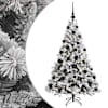 vidaXL Tehisj&otilde;ulukuusk koos kaunistustega 120 cm 150 LED-i Soe valge