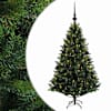vidaXL Tehisj&otilde;ulukuusk koos kaunistustega 120 cm 150 LED-i Soe valge