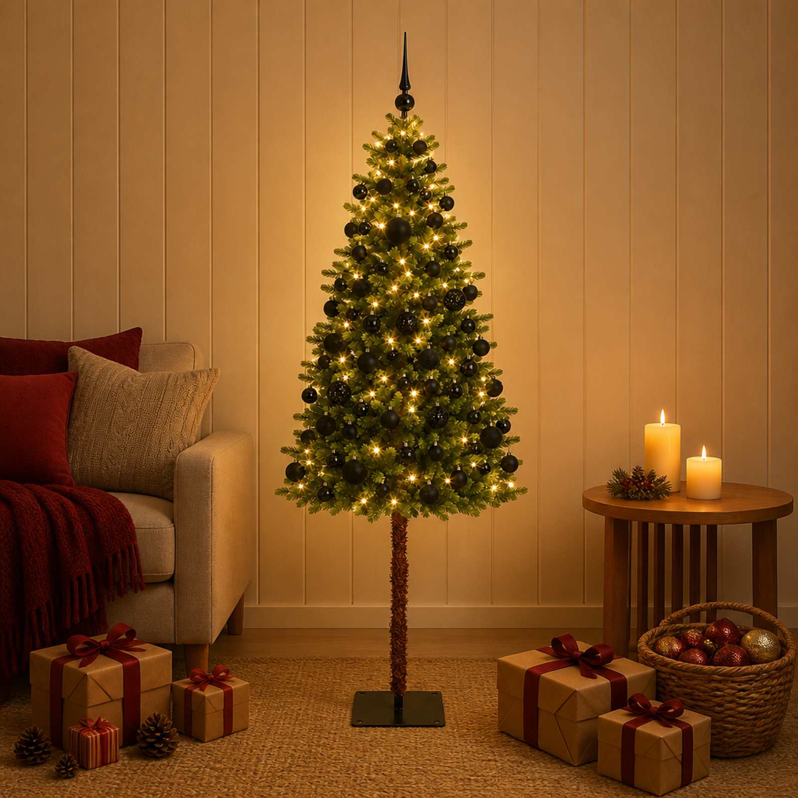 Artificial Christmas Tree with Bauble 300 LEDs