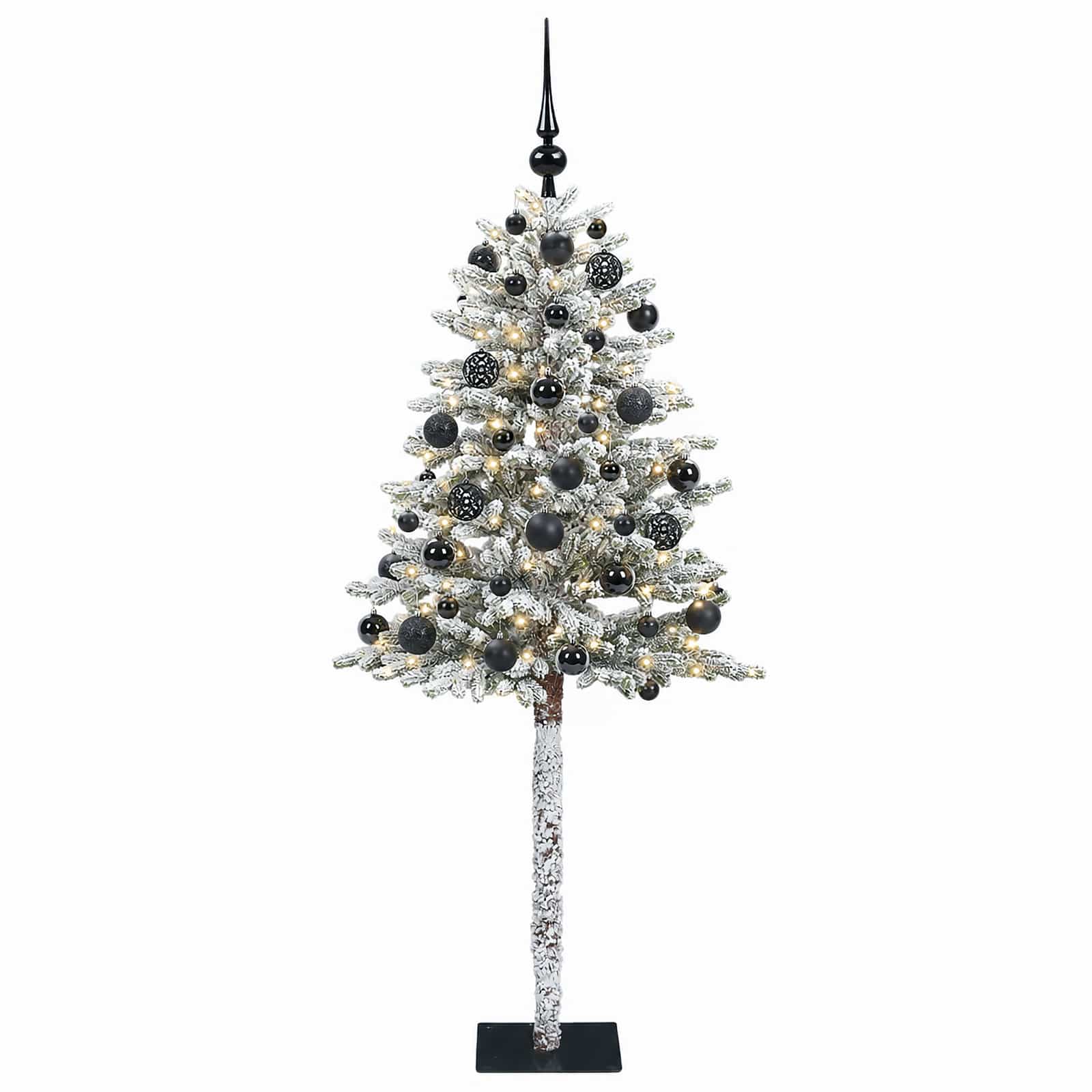 Umjetno božično drevo z okrasnimi kroglami 120 cm 150 LED