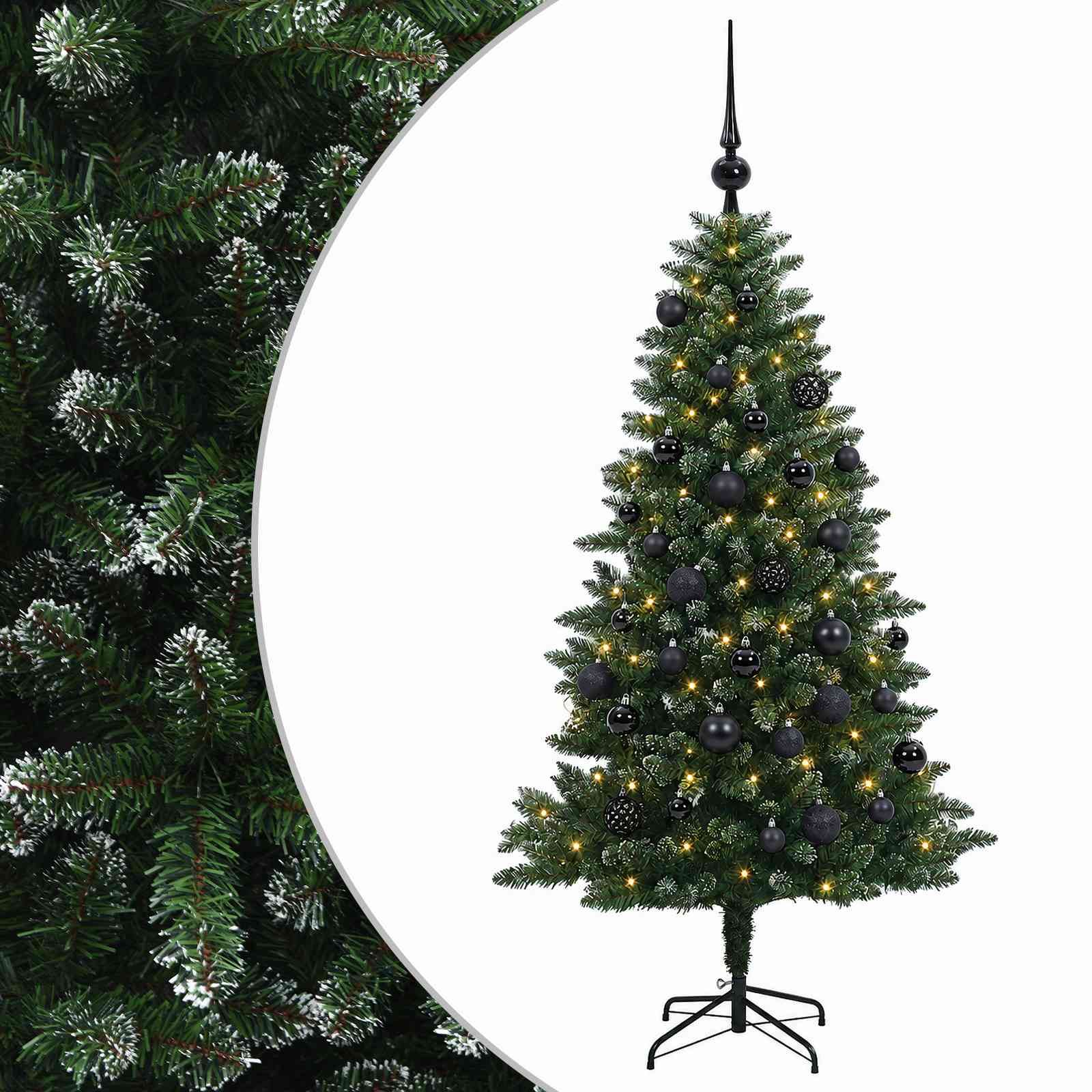 vidaXL Künstlicher Weihnachtsbaum mit Kugel 120 cm 150 LEDs – Bild 2
