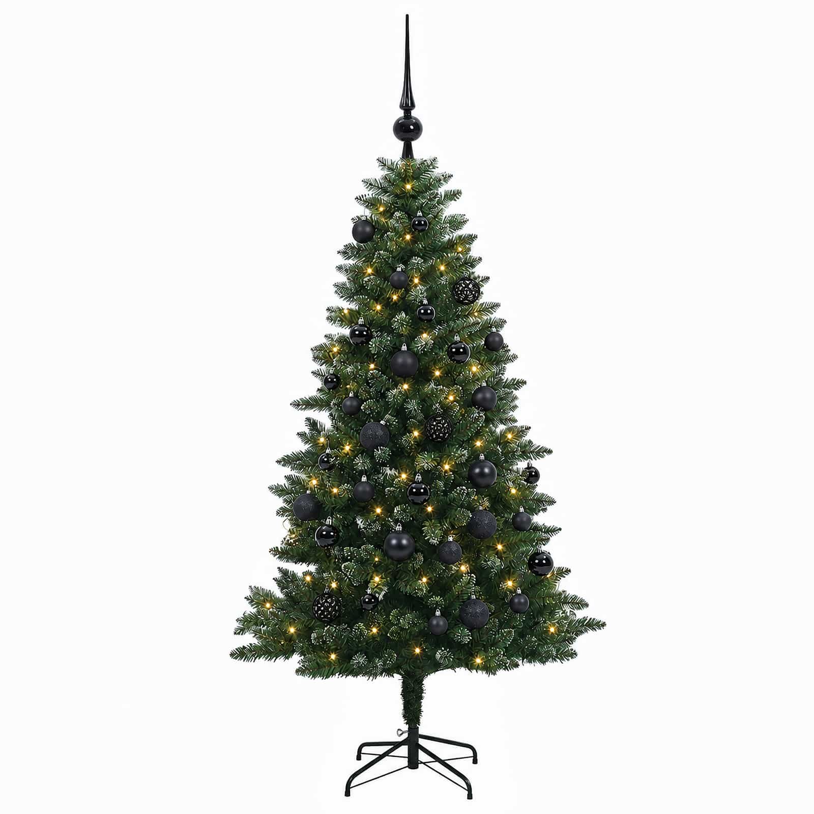 vidaXL Künstlicher Weihnachtsbaum mit Kugel 120 cm 150 LEDs – Bild 4