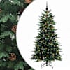 vidaXL Kunstlik kokkupandav j&otilde;ulupuu 120 cm 150 LED-i Soe valge