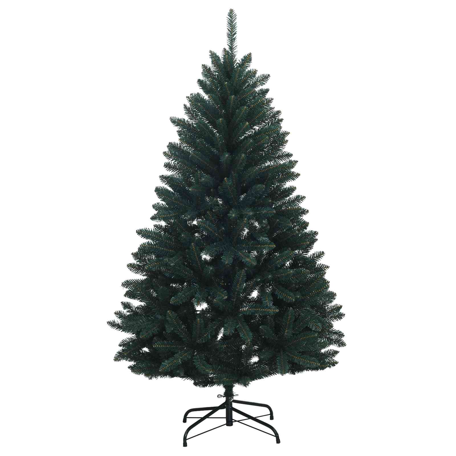 vidaXL Künstlicher Weihnachtsbaum Dunkelgrün mit Kugeln 150 cm – Bild 5